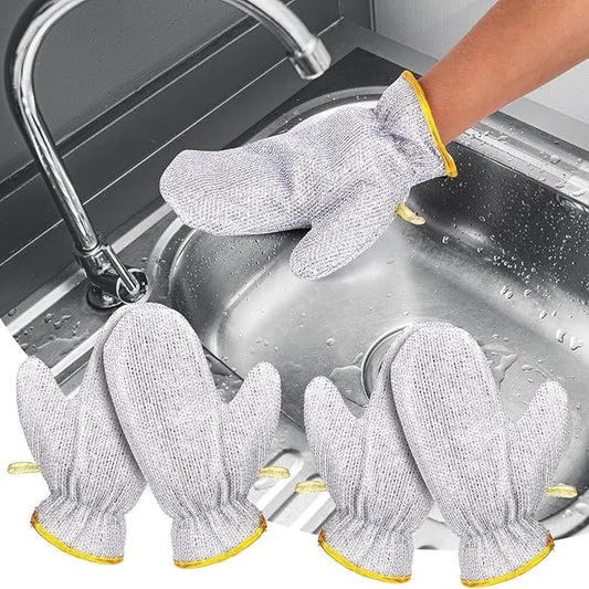 Multipurpose Steel Gloves for Dishwashing | Utensil Scrubber and Scrubber | Hand Gloves for Tough Cleaning